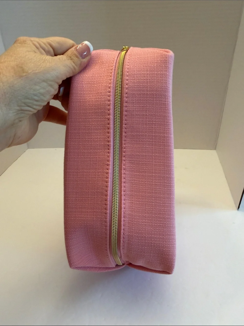 Lancôme Pink Women's Cosmetic Pouch 8.5” x 5.5” x 4” Deep
